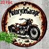 Vintage Retro Motorcycle Metal Wall Poster for Garage Bar Home