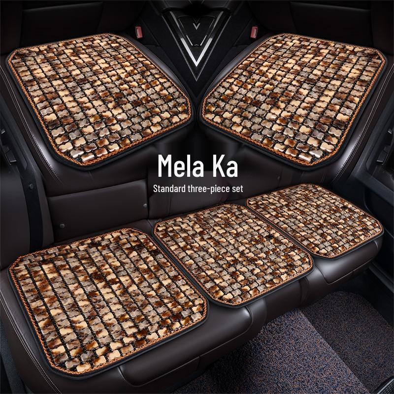 HANDUNYOU Resin Jade Summer Cooling Car Seat Cushion Set