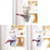 Soft Rabbit Plush Doll With Scarf For Bag Charm Girls Travel Gift