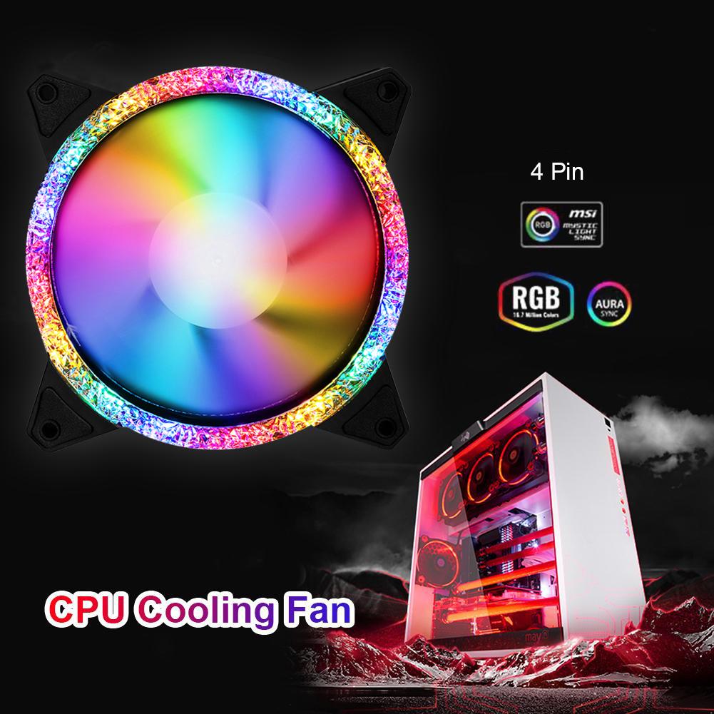 

uk 120 мм вентилятор RGB/цветной компьютерный корпус вентиляторы охлаждение кулер радиатор DC 12V B