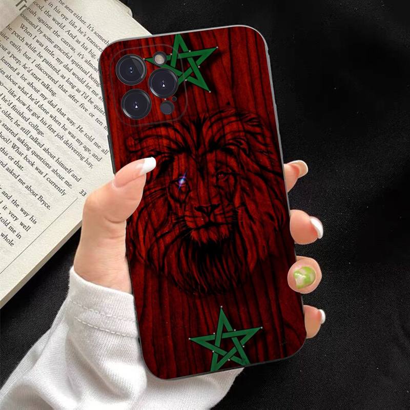 Morocco Flag Phone Case Silicone Soft for iphone 14 13 12 11 Pro Mini XS MAX 8 7 6 Plus X XS XR Cover