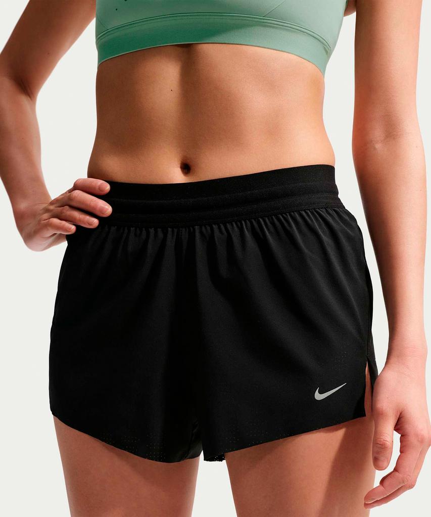 NIKE Swift Breathe Dry Fit Mid-Rise 2.5-Inch Brieflined Running Shorts W - Black:White / If1679-010