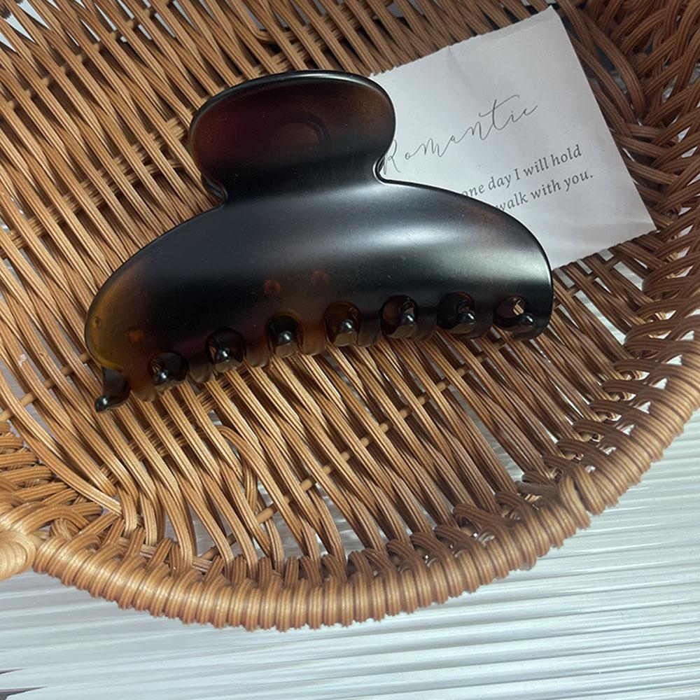 Elegant Retro 10CM Arc Hair Clip Simple Temperament Acrylic Shark Clip For Female Hair Accessories