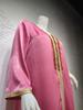 AB073 Women's Lace Abaya with Ribbon & Hot Drill Detail - Middle Eastern Fashion Robe