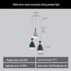 Nordic Modern Minimalist Macaron Pendant Light - Three-Head Design for Restaurant or Bar Counter