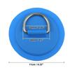 X AUTOHAUX D-Ring Patches PVC Stainless Steel Round D-Ring Pads for Surfboard Inflatable Boat
