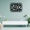 Metal Address Number Sign Personalized House Number Plaque Wall Decor Indoor Outdoor Gift