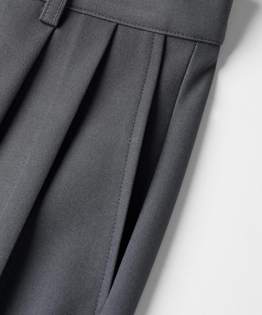 JEMUT Four Seasons Wide Slacks Grey Mmlp2651