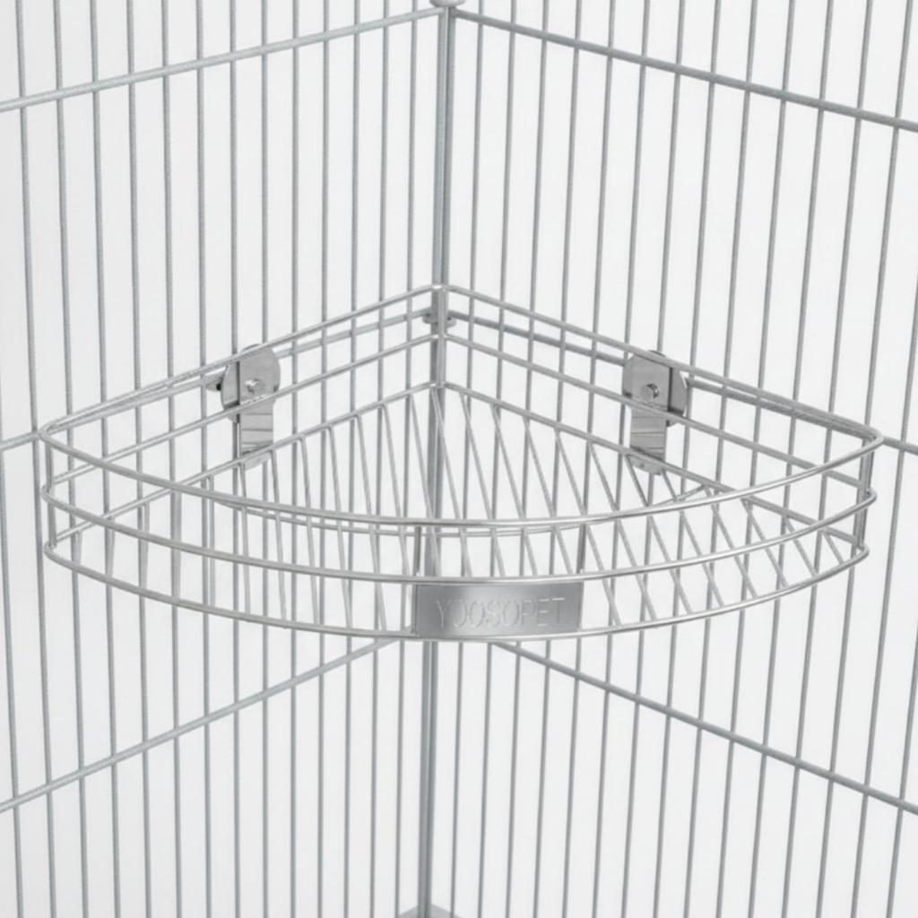 Stable Stainless Steel Bird Perch Platform Long-Lasting Cage