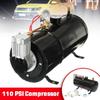 24V Kompresör Elektrikli Hava Kompresörü 110 PSI Havalı Korna Pompası Tren Kamyon Römorku 3 Litre Tank Kapasitesi Bisiklet Lastiği
