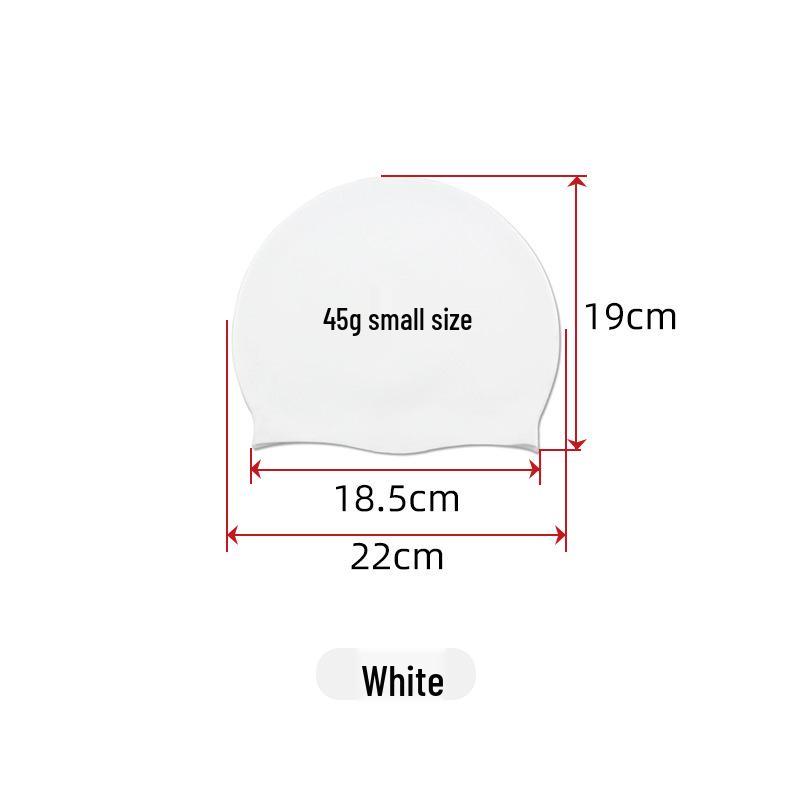 Silicone Waterproof Swim Cap for Adults - Oversized Design, Comfortable Fit, Printable