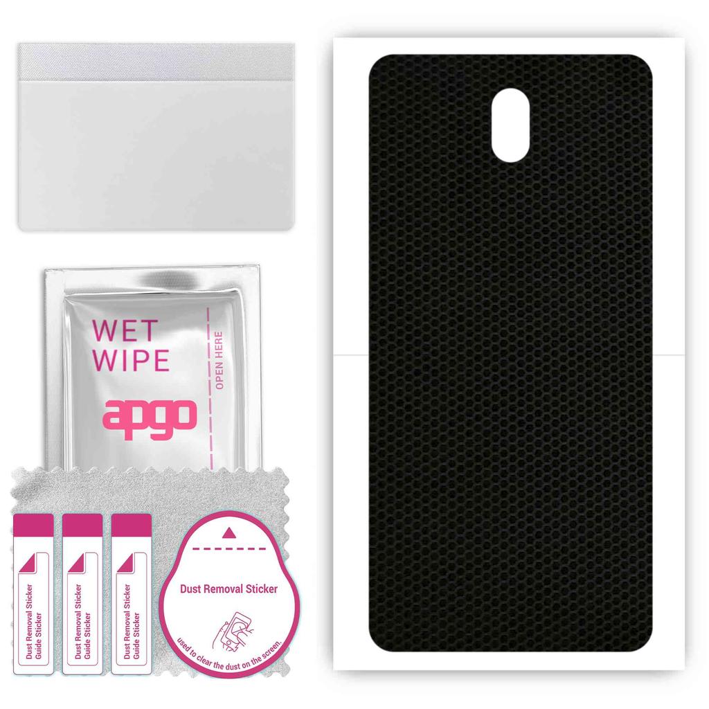 apgo Ochranná samolepka na zadní stranu kompatibilní s Nokia C1 2nd Edition, Obalová fólie, Fólie, Vinyl - Vzor Matice