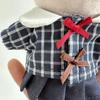 G.triger Plush Toy Clothes, Little After-School Series, School Style, for 10cm Plush Toys, Uniform Set, Checkered Pattern, 3 Colors, Perfect for Fan