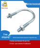 Double U-Bolt Galvanized Cross Pipe Clamp with Free Shipping