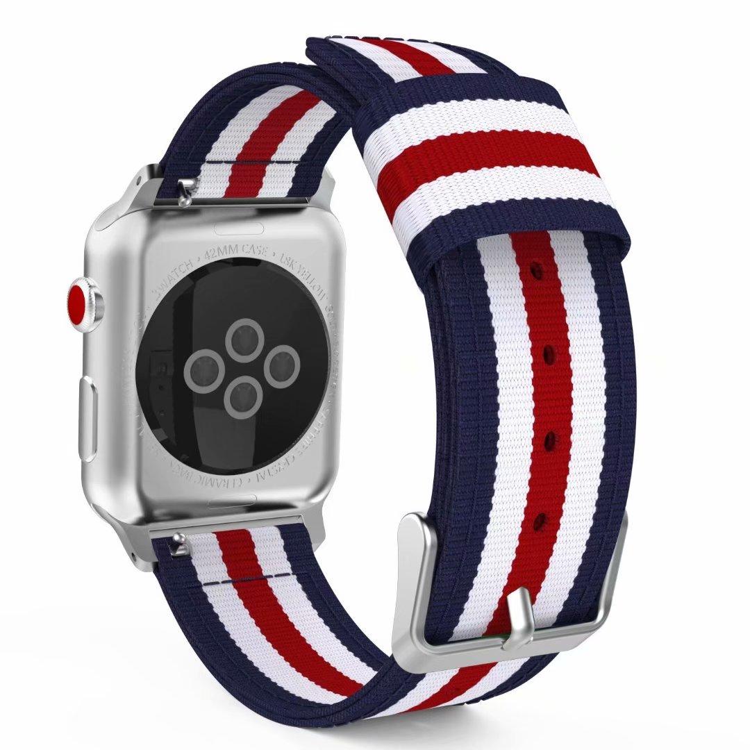 

Нейлоновий ремінець для браслета Apple Watch Ultra 49 мм 45 мм 44 мм 46 мм 42 мм 41 мм 40 38 мм браслет ремінець iWatch Series 10 9 8 7 6 5 4 SE series 10 42mm