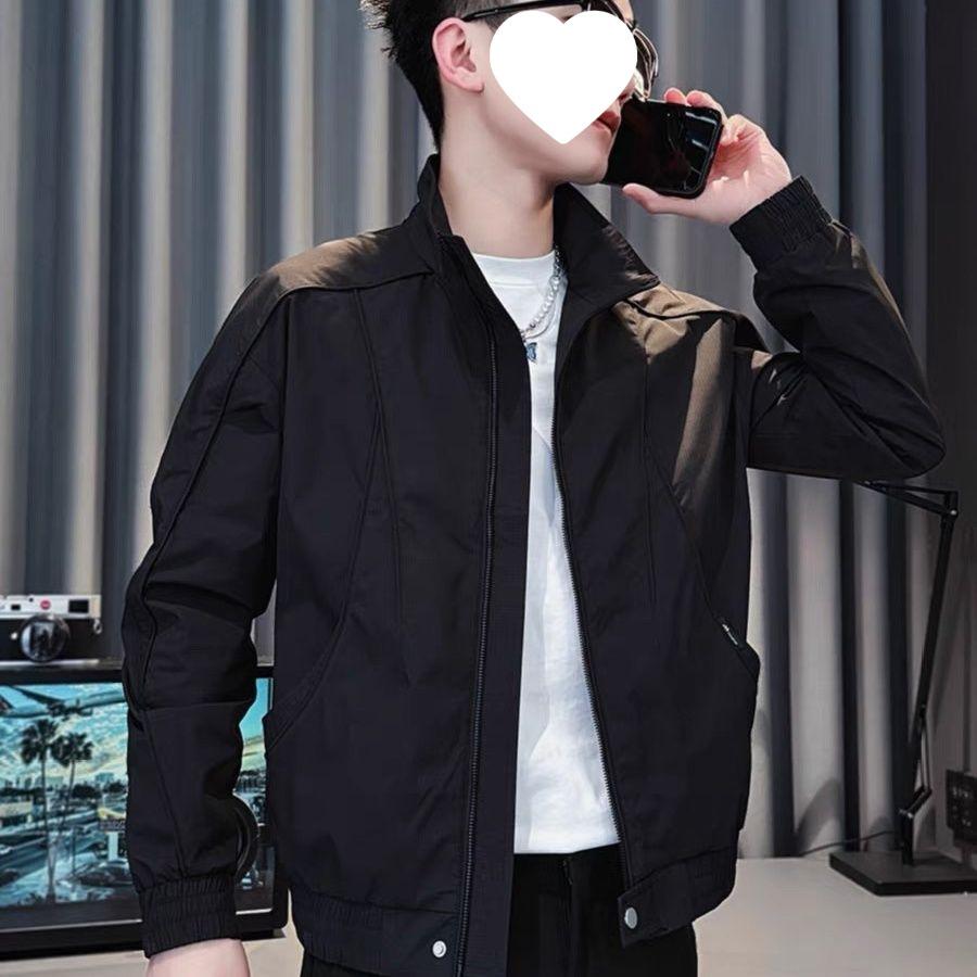 Korean Style Men's Stand Collar Jacket - Trendy, Cool & Casual (2025)