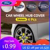 Horká nálepka na auto Pro Ford Nová 54mm 4ks Kovový emblém kryt středového krytu náboje kola auta Pro Ford Focus 2 Mk3 F150 Mondeo C-Max Fusion