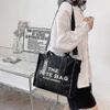 Borsa a mano da donna firmata Borsa tote per laptop in tela Borsa a tracolla messenger
