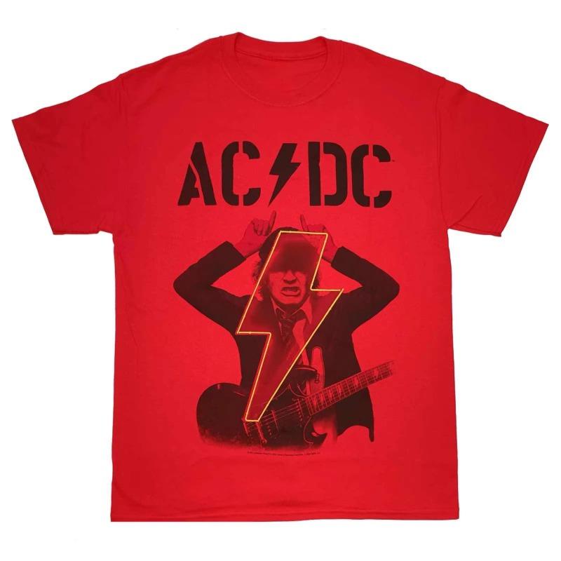 ACDC Rock Band Clothing Peripheral Pattern Printing Summer Luxury Brand Cotton Men's and Women's T-shirt Short Sleeve Oversize