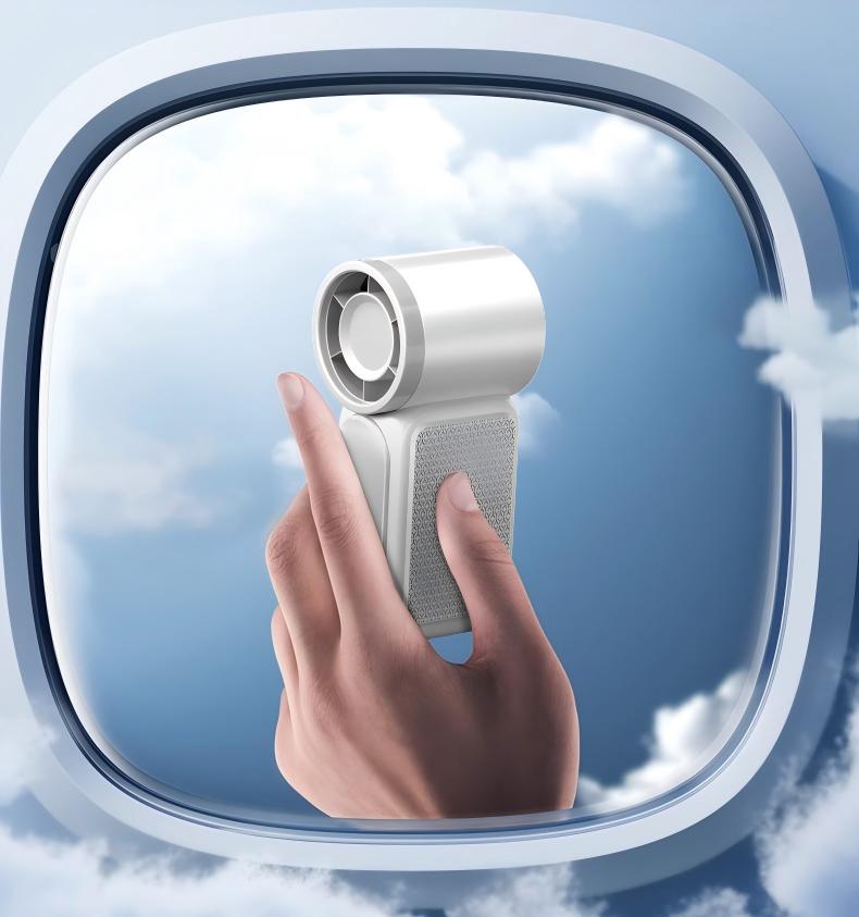 High-speed Mini Handheld Fan with USB Charging for Long-lasting Power. Turbo-powered Portable Outdoor Small Fan.