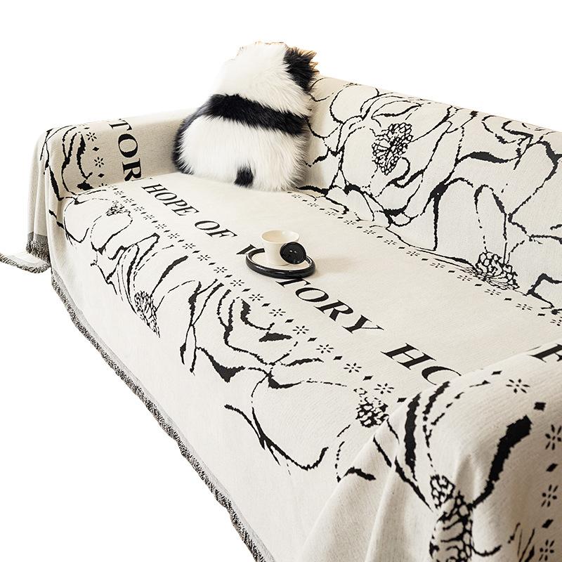 Nordic High-Grade Sofa Towel Full Cover Cloth Chenille Non-Slip All-Inclusive Universal Sofa Cover All-Season Universal Seat Cushion