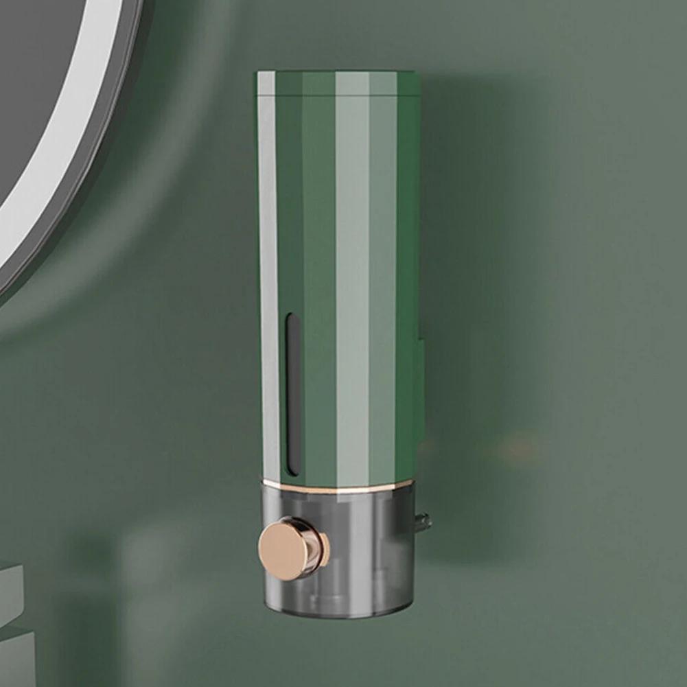 

Liquid Dispenser Soap Dispenser Wall Hanger 450ML Bathroom Supplies Foam Dispenser Hotel Shampoo Multifunctional зелёный