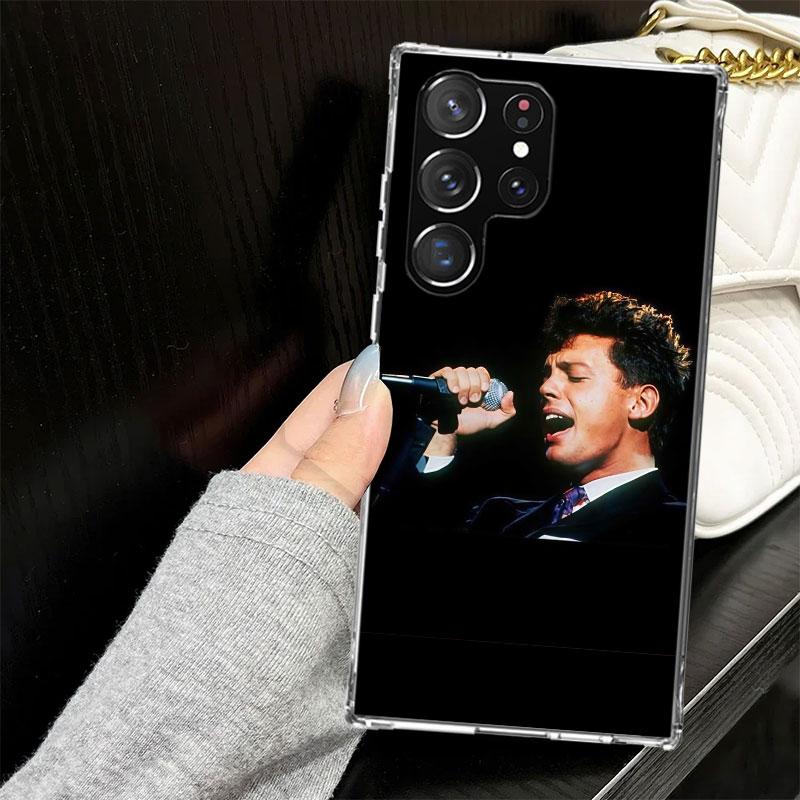 L-Luis M-Miguel Singer Case for Samsung Galaxy S25 S24 S23 S22 Ultra Soft Phone Cover S25 Edge S21 Plus S20 FE S10 + Black Cover