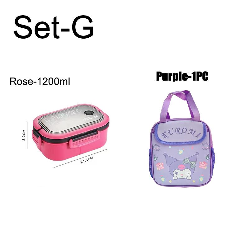 Lunch Box For Kids Adult Compartments Bento Lunchbox Children Kid School Outdoor Camping Picnic Food Container Portable