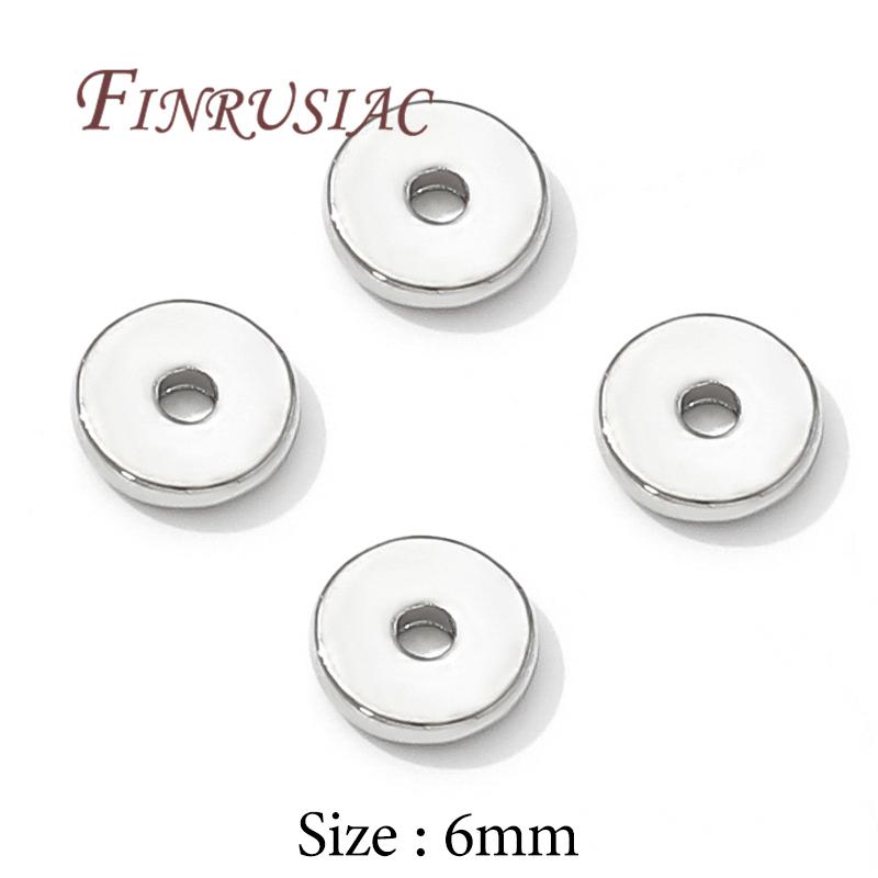 3mm 4mm 5mm 6mm Spacer Beads 18K Real Gold Plated Separators For Beads Accessories For Jewelry,Beads For Bracelets