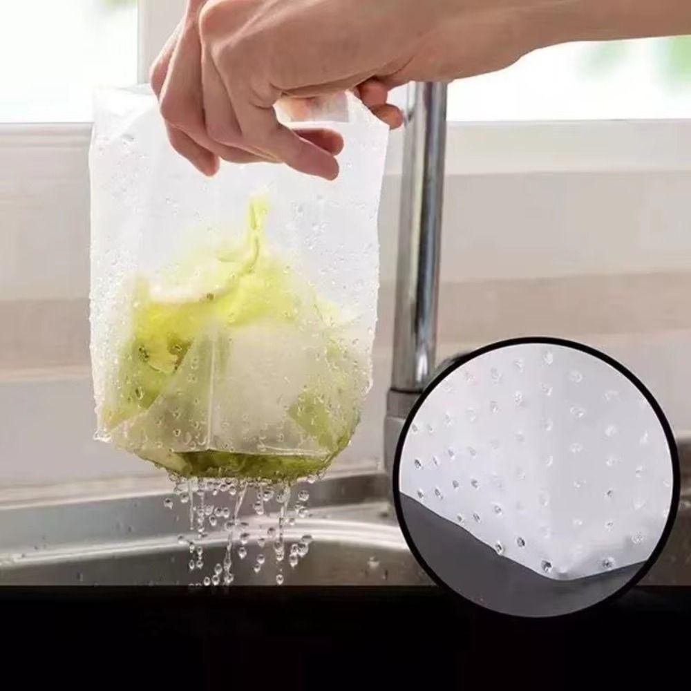 120PCS Stand-Up Design Disposable Waste Bags Anti-Clogging Sink Strainer Bag  Food Waste Disposal