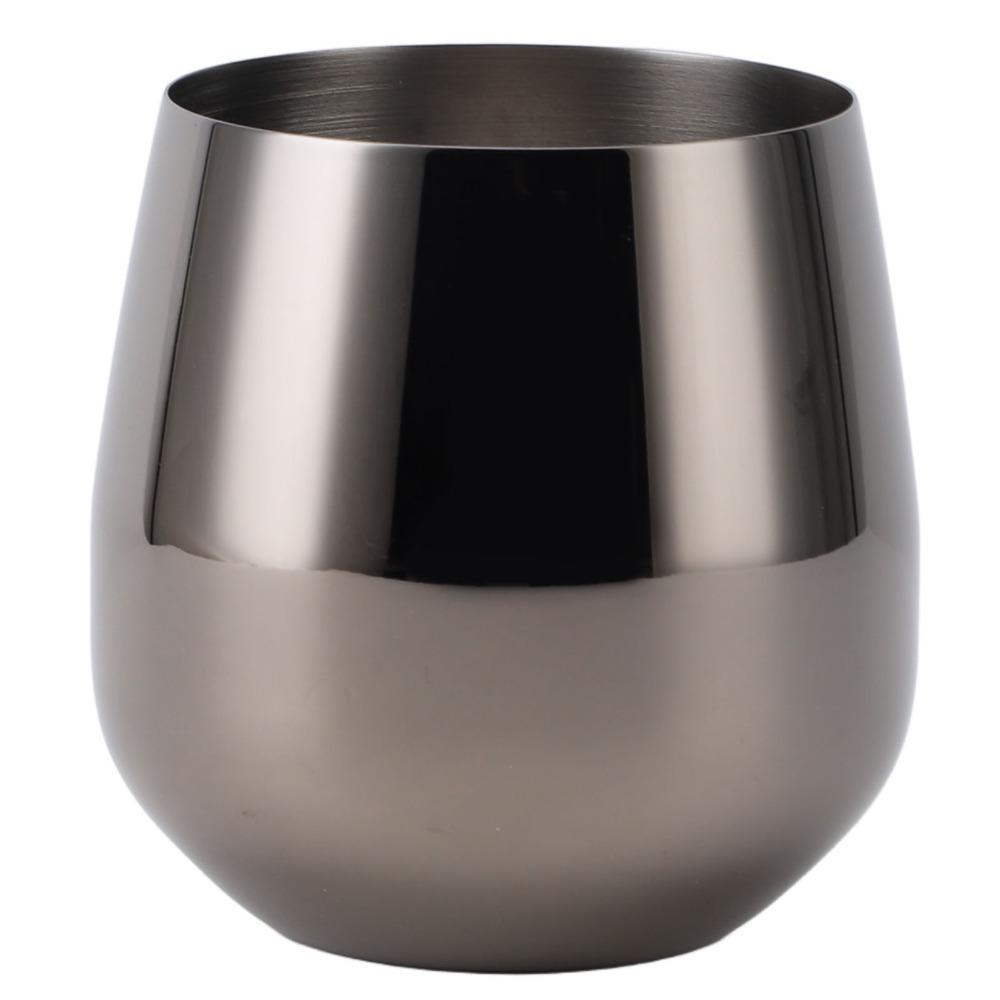 500ml Stainless Steel Wine Glass 304 Stainless Steel Egg Shape Wine Glass Travel
