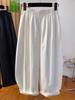 Extra Large Korean Style Wide-Leg Casual Pants for Women, Trendy Spring 2025