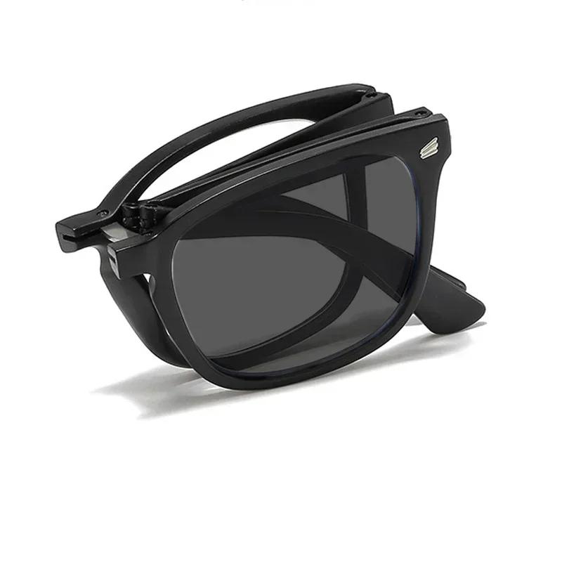 

Новые цветные портативные очки для пресбиопии, очки для чтения с защитой от ультрафиолета, складные очки для дальнозоркости в ретро-оправе 2.5