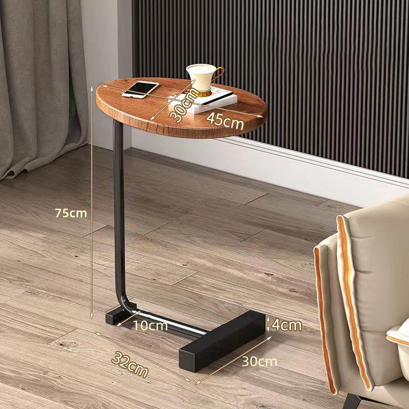 Light Luxury Metal Edge Desk Simple Coffee Living Room Bedroom Office Bedside Mobile Small Tea Side Table Home Decorations