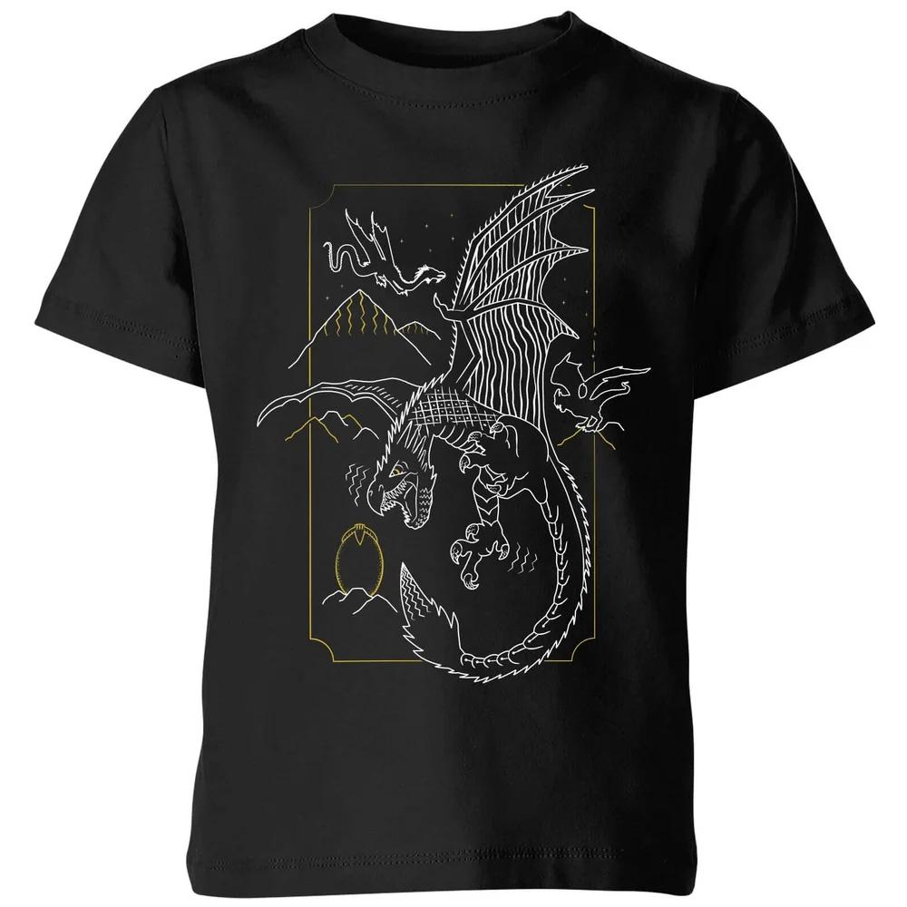 

Harry Potter Hungarian Horntail Dragon Kids T-Shirt - Black - 3-4 Years 120