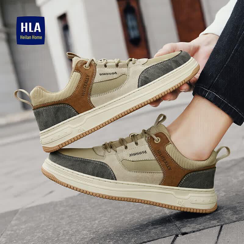 HLA Men's Casual Low-Top Sneakers