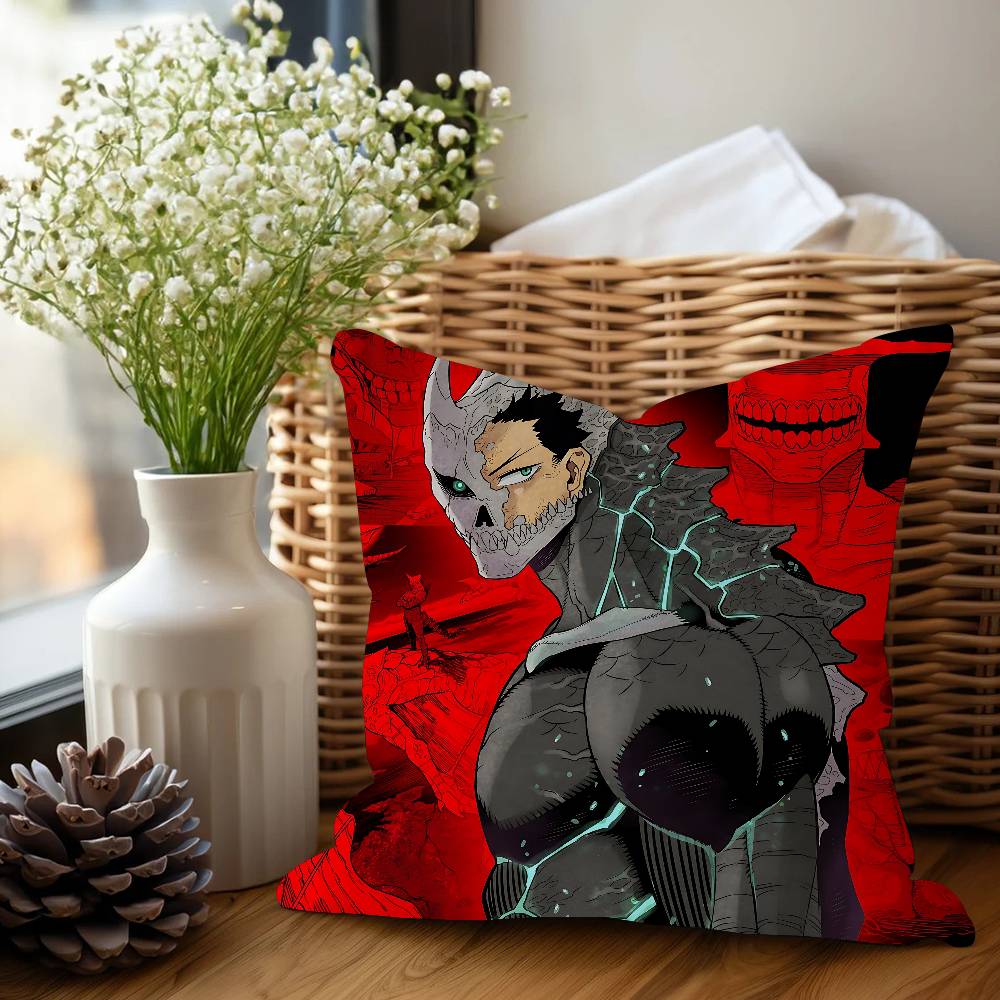 K Kaiju No. 8 Anime Personalized Picture Text Home Decorative Pillows Household Gifts 45x45cm