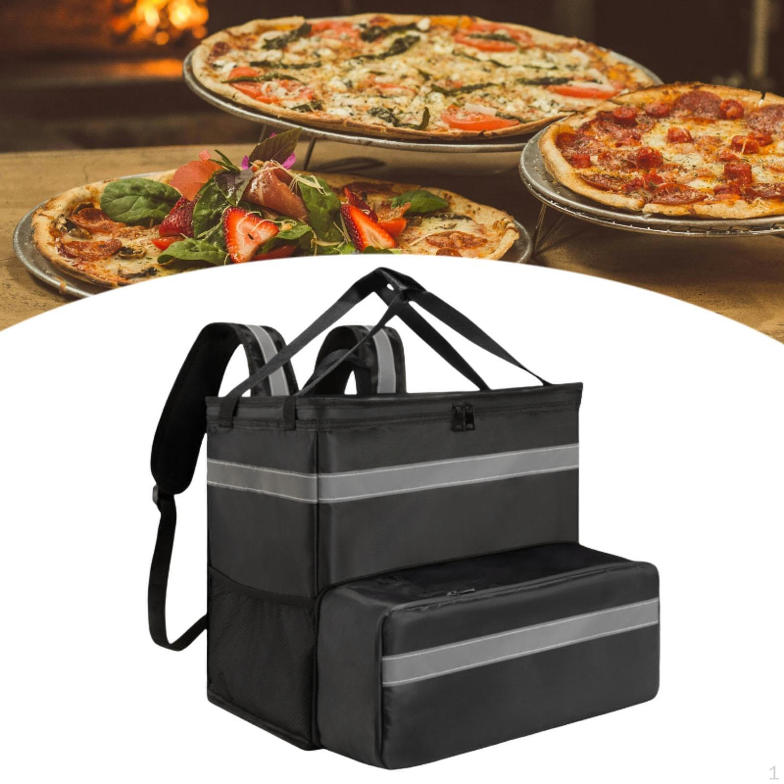 Рюкзак с расширяемой конструкцией и светоотражающей полосой для транспортировки продуктов питания Expandable