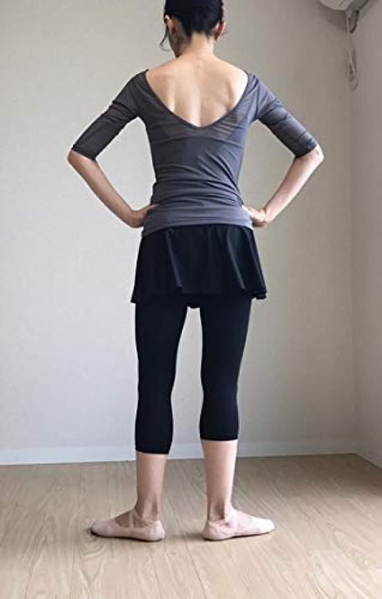 Ballet Specialty Store Mignon Ballet Capri for Adult Ballet Sheer 110 Denier Leggings, Length, Lessons, Finish, Black,