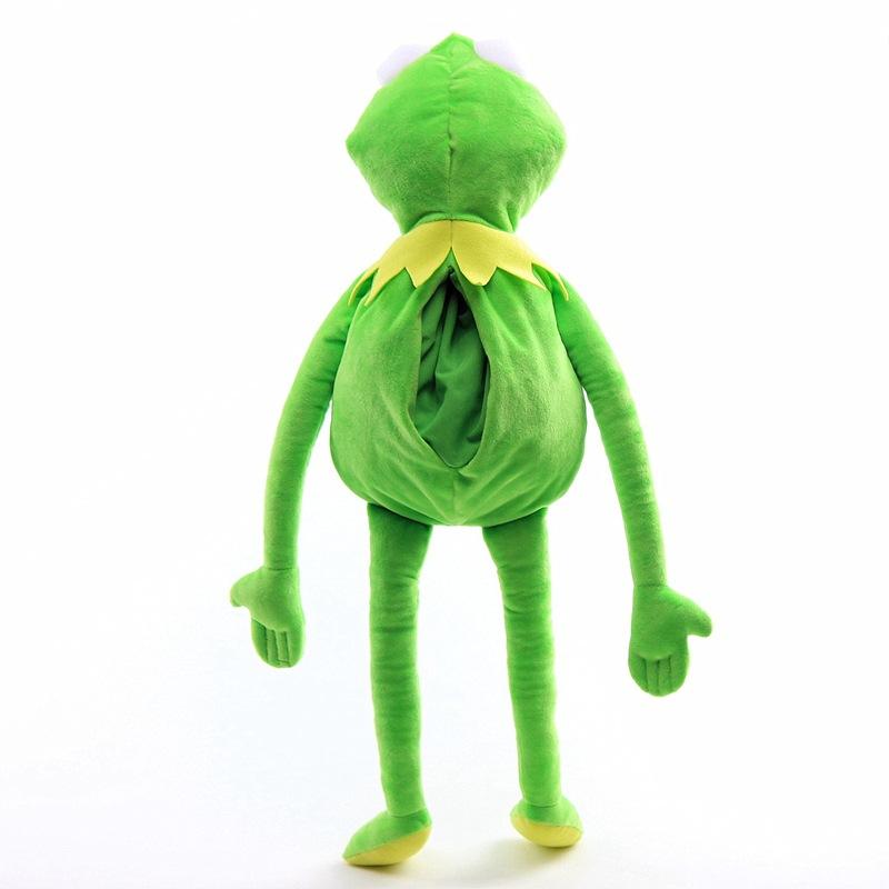 1 buc. Broasca Kermit Păpușă de pluș amuzantă Marionetă de mână Ghiozdan Jucărie de pluș Animal Broască Păpușă mare Recuzită pentru spectacole de ventrilocie Pentru Bebeluș