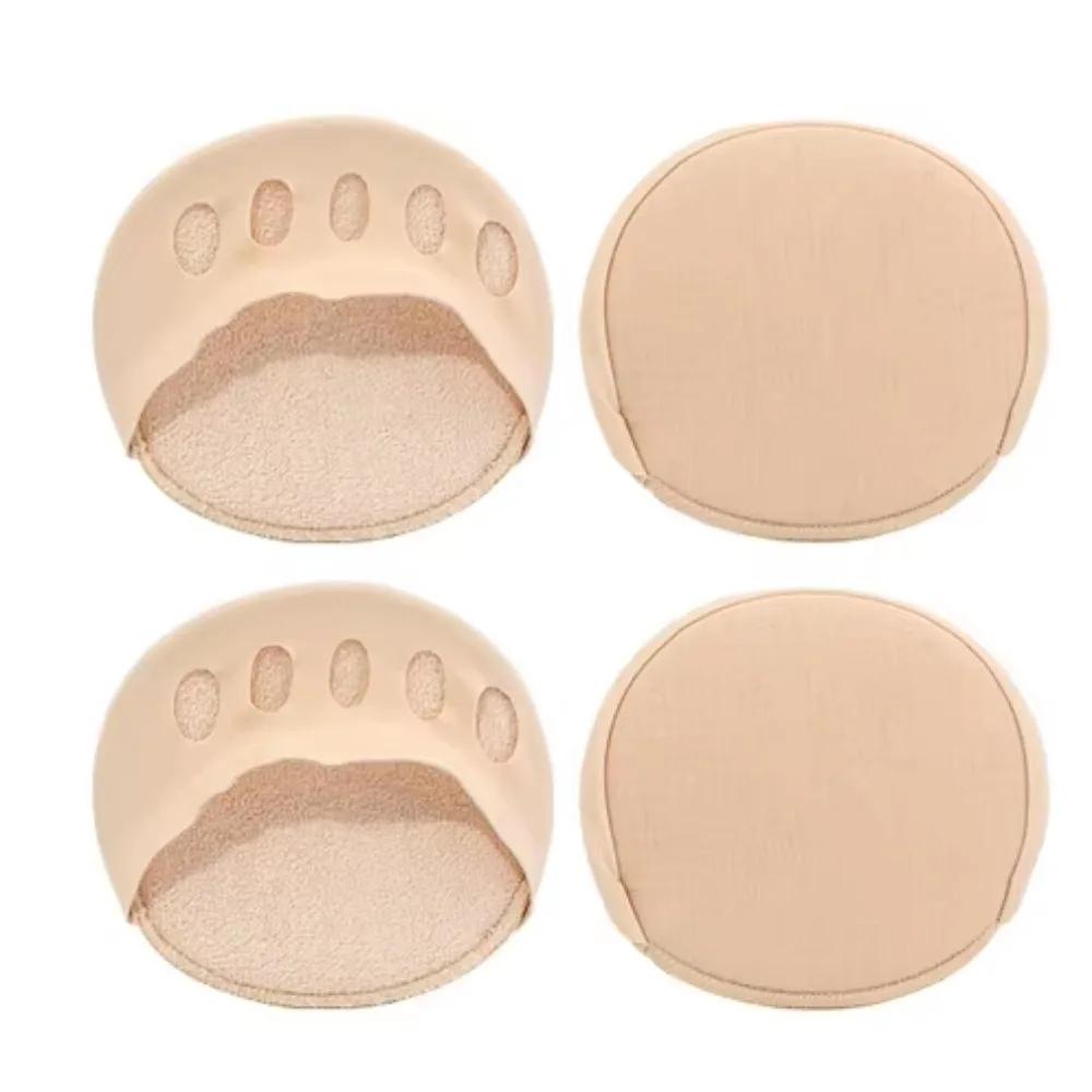 24Pcs Five Toes Forefoot Pads For Women High Heels Half Insoles Invisible Foot Pain Care Absorbs Shock Socks Toe Pad Inserts