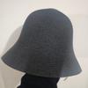 Fashionable Foldable Straw Hat Breathable Solid Color Sun Hat Hand Woven Japanese Style Bucket Hat for Travel