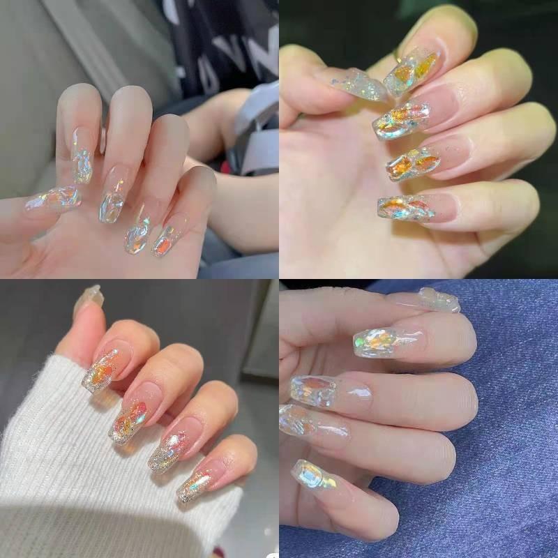 Nail Art Wearable Patch Whitening Detachable Fashionable Trend Designed Cute