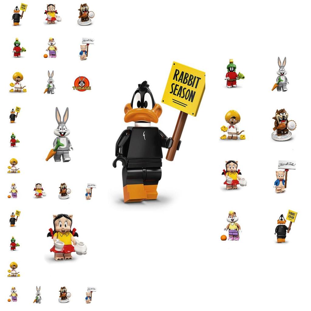 Cartoon Building Blocks Toy Diy Assembly Toy For Kids Plastic Material Abs Type 50-100 Pieces 4.5cm Height Lightweight Characters)