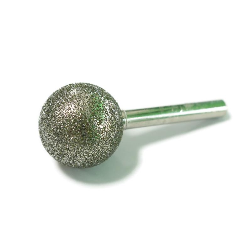 Jadeite Emerald Electroplated Diamond Grinding Head: Fine & Coarse Grit, 6-25MM Polishing Round Ball