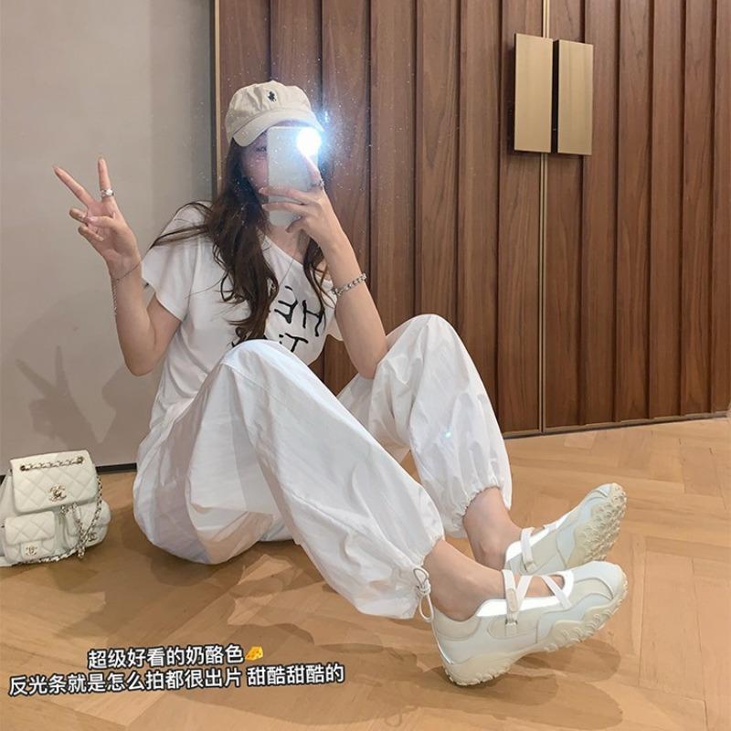 [] Wave Crescent Moon~ Original 5cm thick-soled functional sports ballet shoes single shoes women's Mary Jane shoes