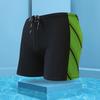 Men Trunks Print Contrast Color Quick-drying Slim Fit Swimming Shorts for Surfing