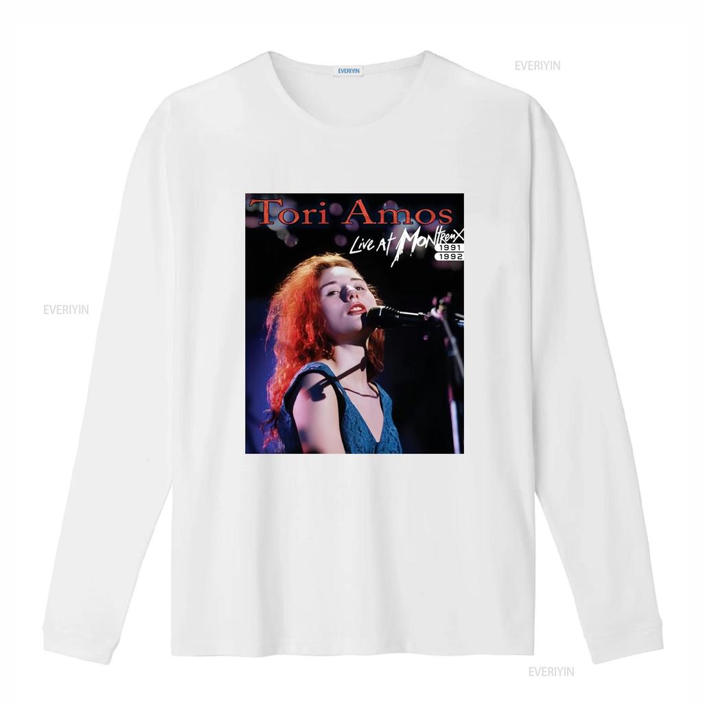Tori Amos Live At Montreux 1991 1992 T Shirt Stylish Black Size S M L XL Vintage Washed Versatile Soft Unisex Breathable