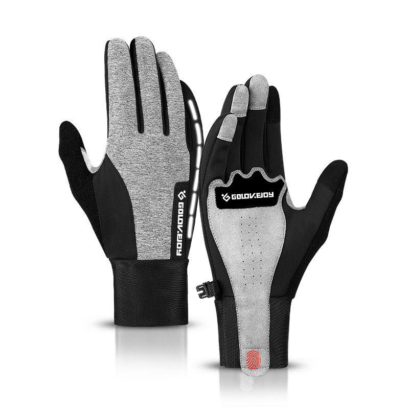 Comfortable Men Winter Warm Windproof Waterproof Anti-slip Thermal Touch Screen Gloves For Outdoor Use