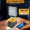 LED Work Light Compatible with Dewalt 18V/20V Battery, 48W 4800LM Flashlight, Cordless Flood Light with USB/Type C Charging Port and Low Voltage